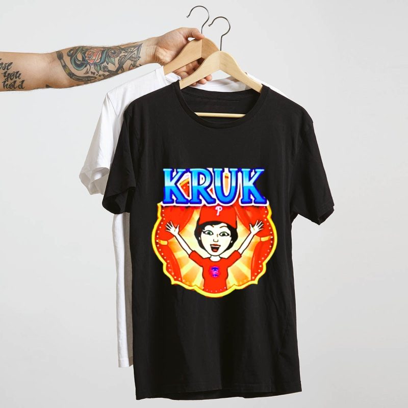 Kruk Philadelphia Phillies Cartoon Character Red T-Shirt for Fans - Image 4