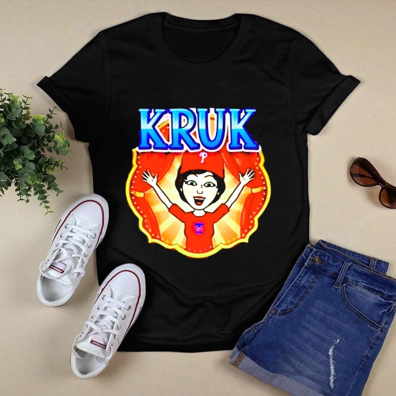 Kruk Philadelphia Phillies Cartoon Character Red T-Shirt for Fans - Image 5