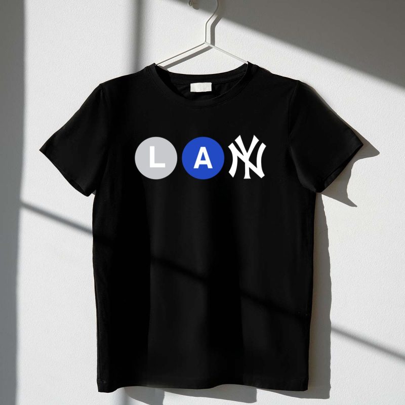 L Train A Train New York Yankees Iconic Subway Combination T Shirt t shirt 1 1