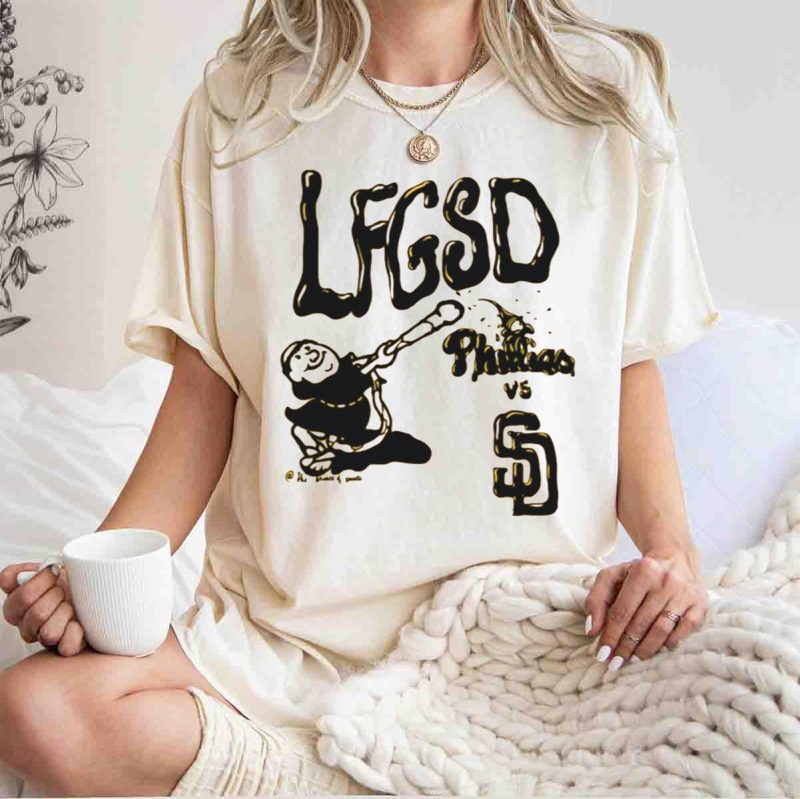 Phillies vs Padres Baseball Showdown T-Shirt for Dedicated Fans