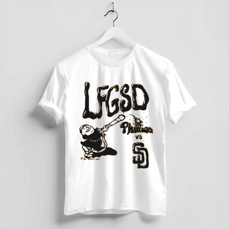 Phillies vs Padres Baseball Showdown T-Shirt for Dedicated Fans - Image 4