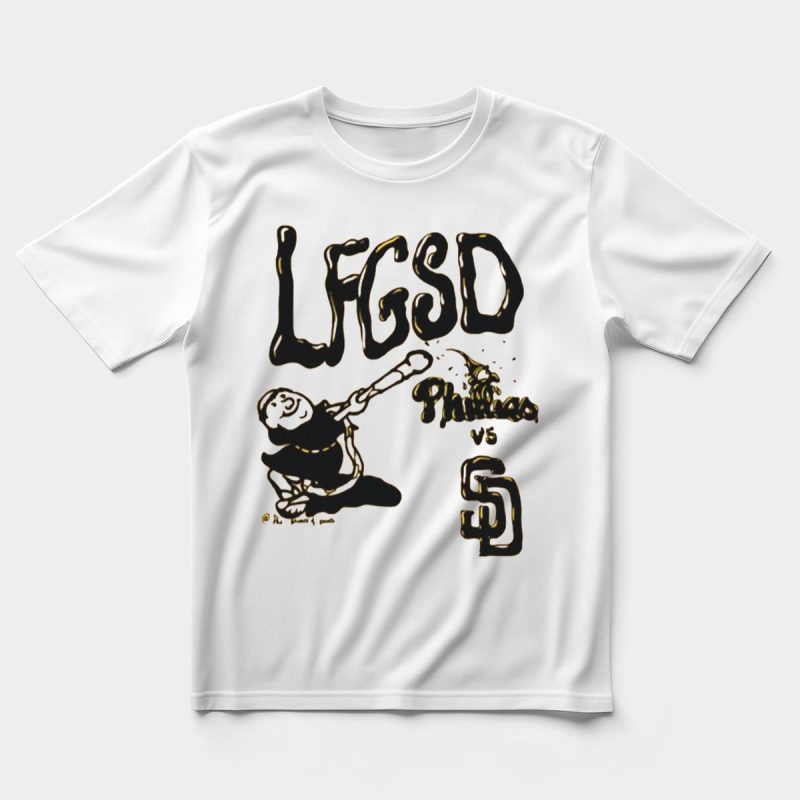 Phillies vs Padres Baseball Showdown T-Shirt for Dedicated Fans - Image 5