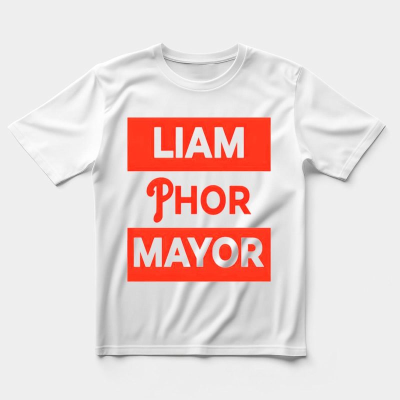 LIAM PHOR MAYOR Philadelphia Phillies Graphic T-Shirt for Baseball Fans - Image 5
