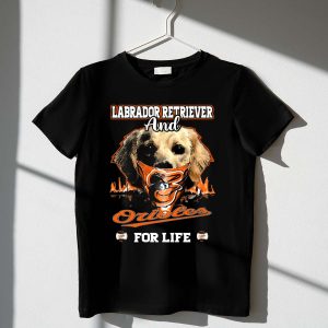 Labrador Retriever & Orioles Forever T-Shirt – Perfect For Animal Lovers