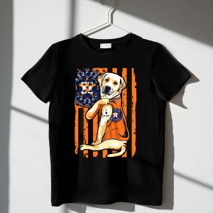 Labrador Retriever Love For Mom Houston Astros T-Shirt