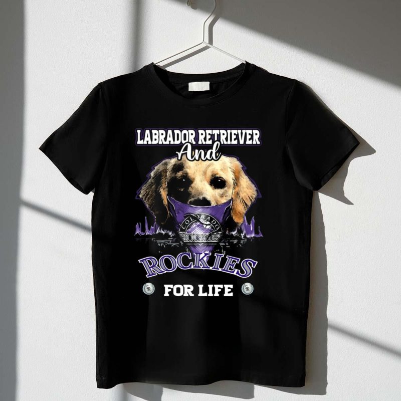 Labrador Retriever and Colorado Rockies for Life T Shirt t shirt 1 1