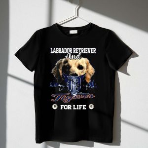 Labrador Retriever Detroit Tigers T-Shirt For Dog Lovers - Perfect Gift!