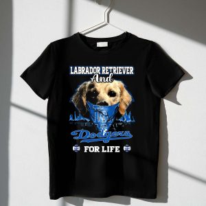 Labrador Retriever & Los Angeles Dodgers Life T-Shirt - Perfect For Fans!