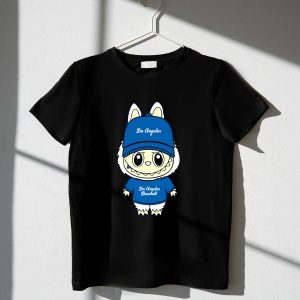 Los Angeles Dodgers Baseball T-Shirt - Labubu Graphic Tee for Fans