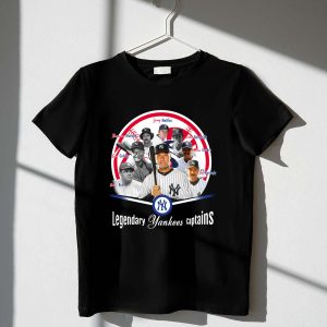 Legendary Yankees Captains Graphic T-Shirt For Fans
