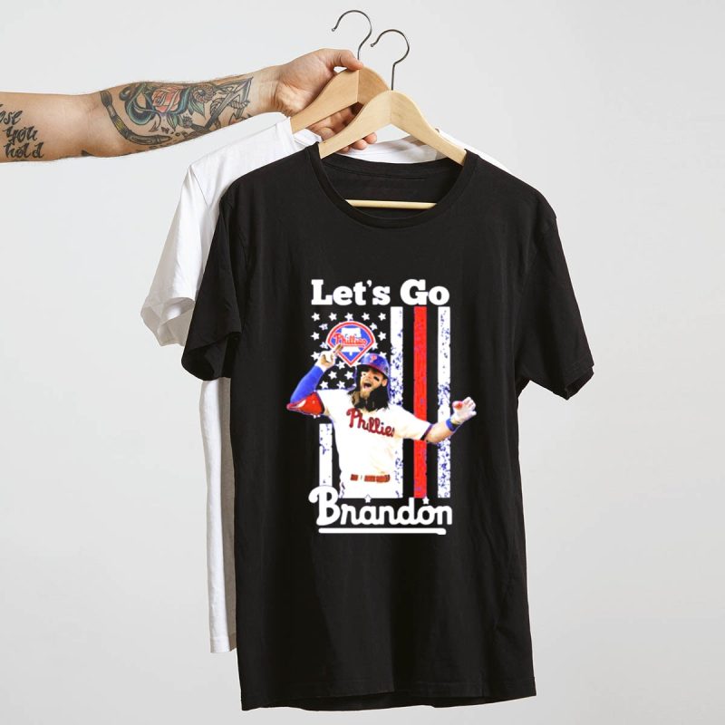 Patriotic Philadelphia Phillies T-Shirt - Let's Go Brandon Edition - Image 4
