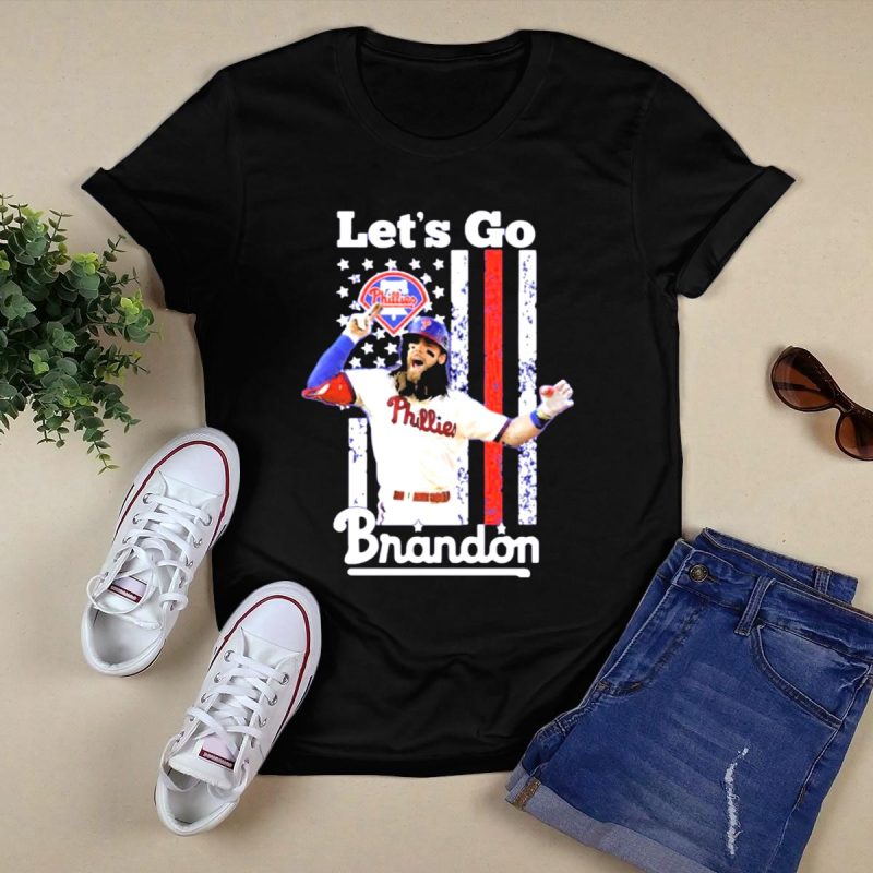 Patriotic Philadelphia Phillies T-Shirt - Let's Go Brandon Edition - Image 5