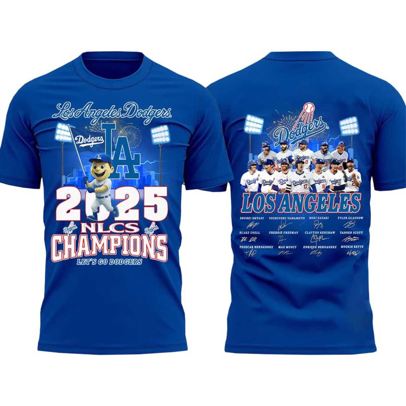 Let's Go Dodgers 2025 NLCS ChampionsTwo Sided Shirt