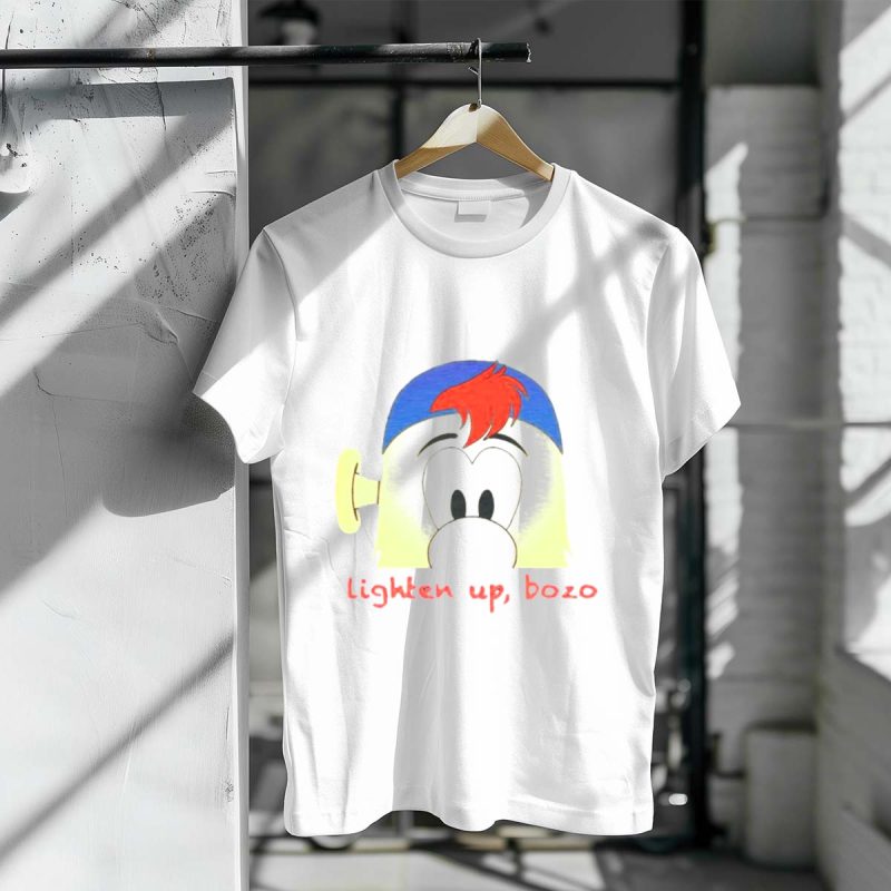 Lighten Up Bozo Braves Blooper T-Shirt – Fun & Stylish Fan Apparel - Image 3