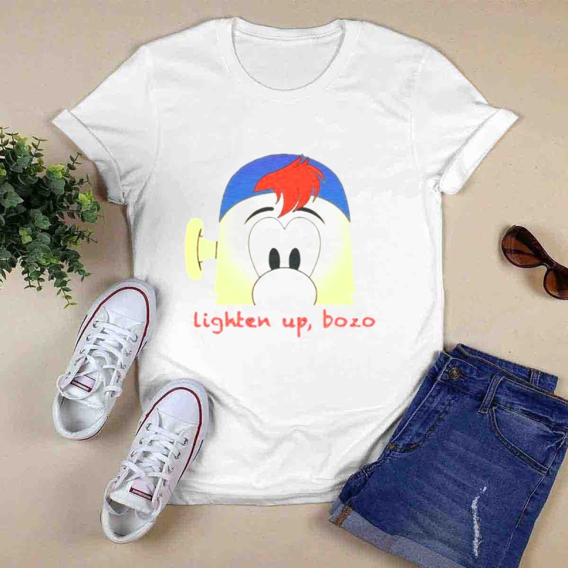 Lighten Up Bozo Braves Blooper T-Shirt – Fun & Stylish Fan Apparel - Image 6