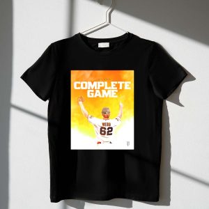 Logan Webb San Francisco Giants Number 62 T-Shirt - Complete Game Edition