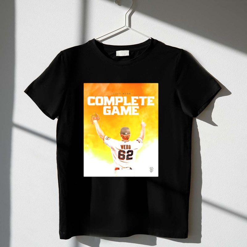 Logan Webb Complete Game San Francisco Giants Jersey Number 62 T Shirt t shirt 1 1