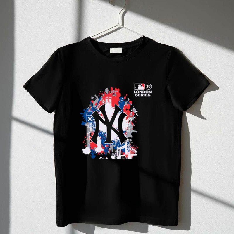 London Series 2019 New York Yankees Splatter t shirt 1 1