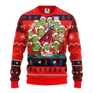 Los Angeles Angels Grinch Christmas Day Ugly Sweater For Men & Women