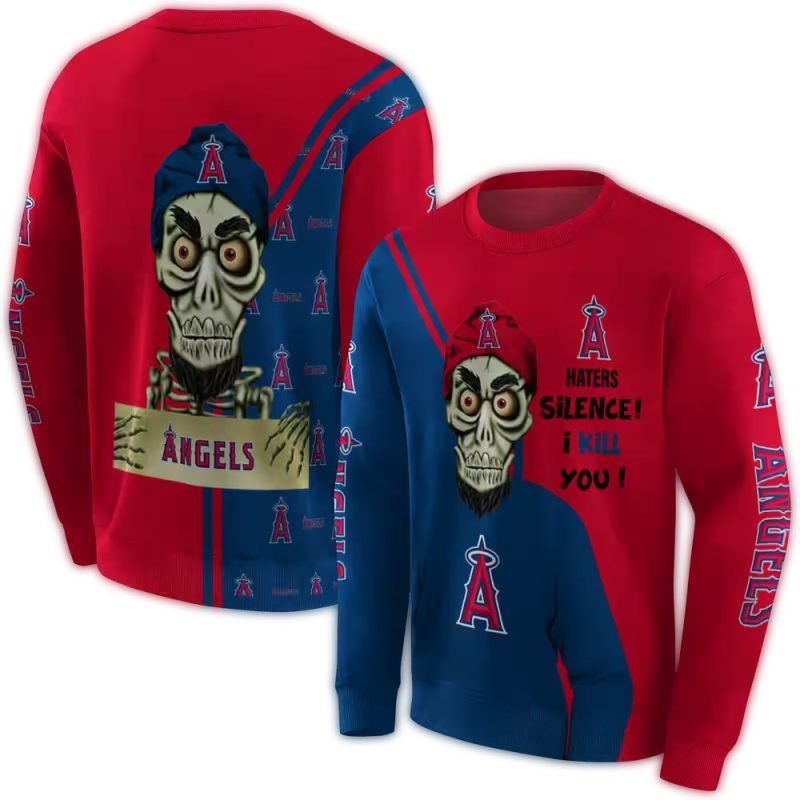 Los Angeles Angels Achmed Skull AOP Sweatshirt 1