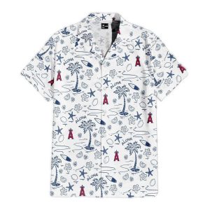 Los Angeles Angels Aloha Paradise Hawaiian Shirt For Casual Summer Wear