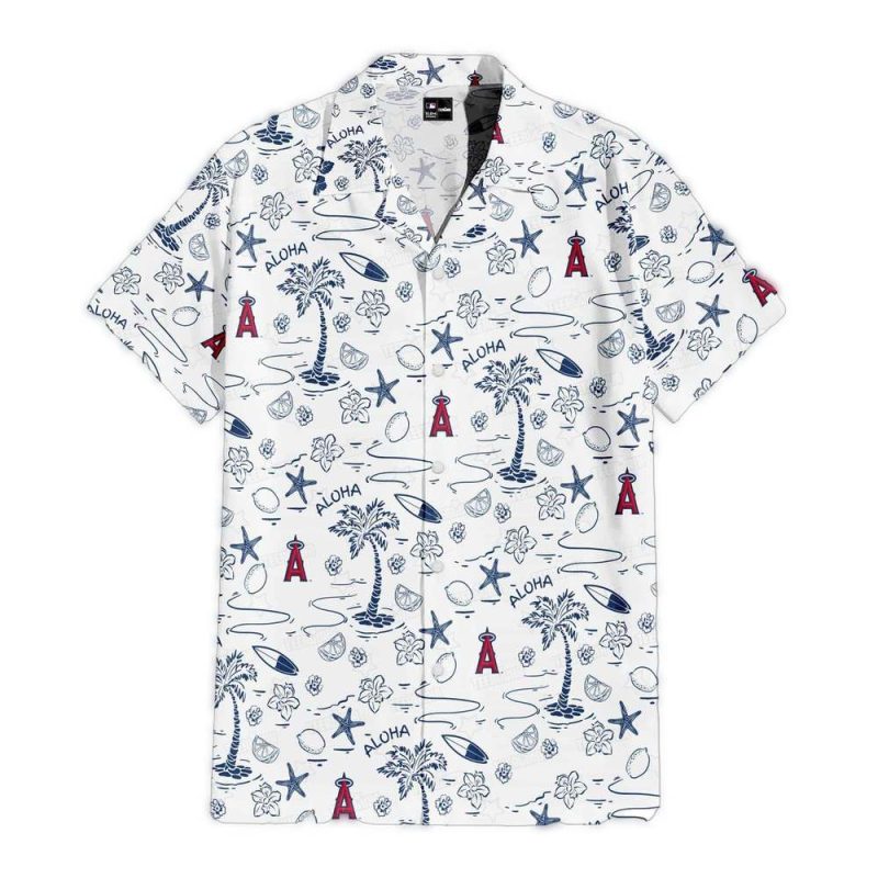 Los Angeles Angels Aloha Paradise Hawaiian Shirt 1