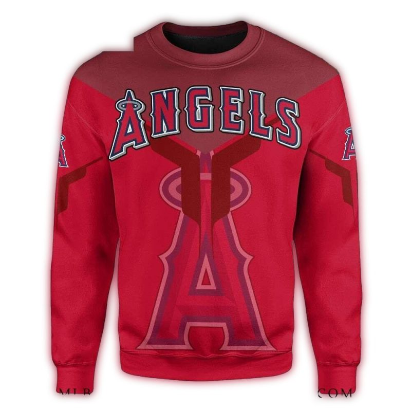 Los Angeles Angels Bold Red Logo Ugly Sweater 1