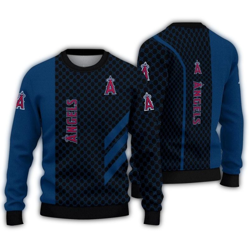 Los Angeles Angels Circles Mesh Ugly Sweater 1