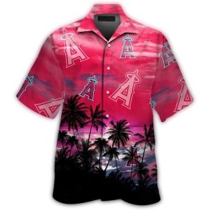 Los Angeles Angels Tropical Coconut Beach Hawaiian Shirt For Summer Fun