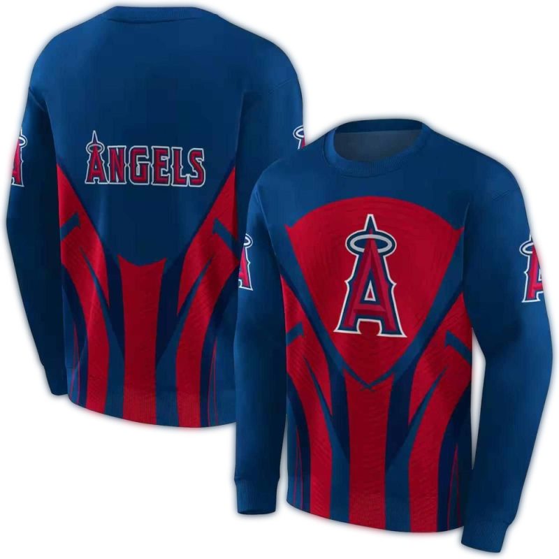 Los Angeles Angels Concentric Lines AOP Sweatshirt 1