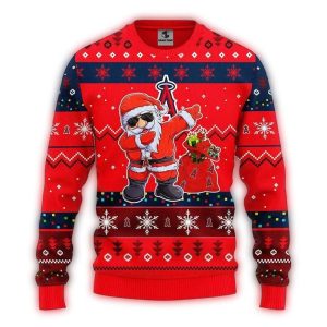 Los Angeles Angels Dabbing Santa Claus Christmas Sweatshirt
