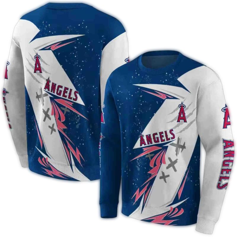 Los Angeles Angels Dynamic Slash AOP Sweatshirt 1