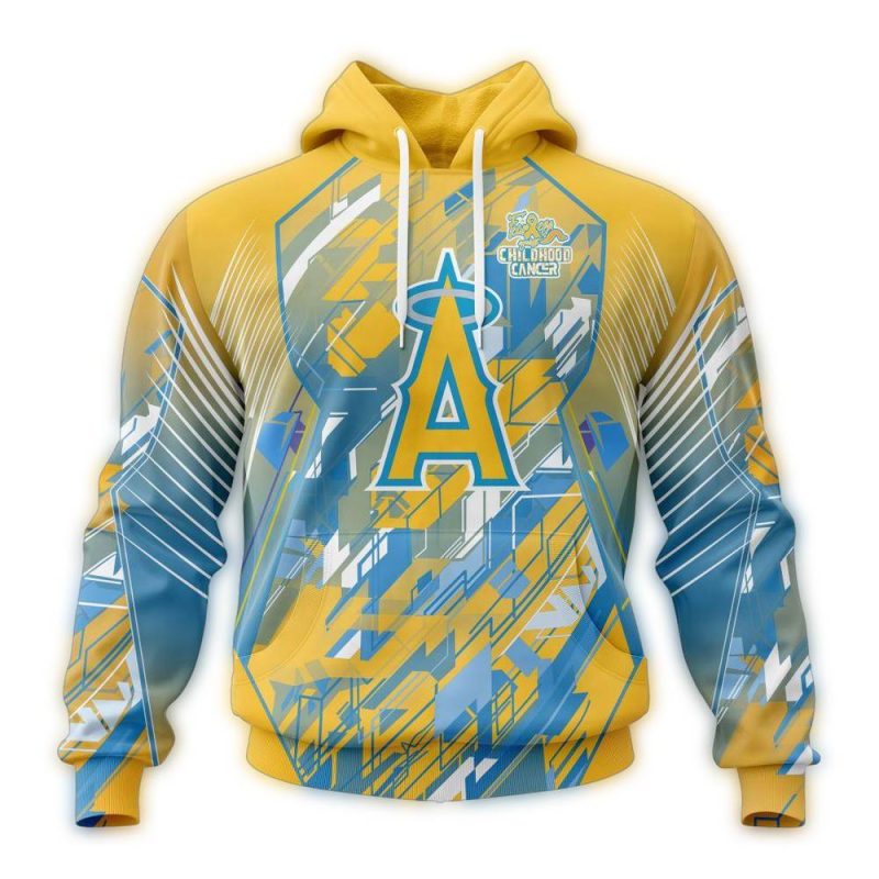 Los Angeles Angels Fearless Against Childhood Cancers AOP Hoodie 1