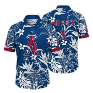 Los Angeles Angels Floral Hawaiian Shirt For Men And Women
