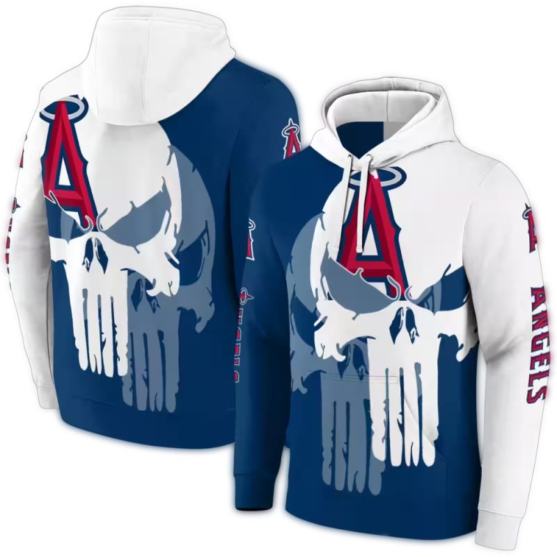 Los Angeles Angels Graphic Punisher AOP Hoodie 1