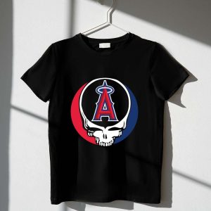 Los Angeles Angels Grateful Dead Skull Logo T-Shirt For Fans