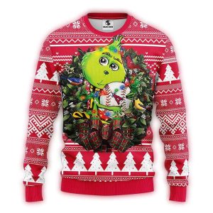 Los Angeles Angels Grinch Hug Christmas Ugly Sweater For Fans