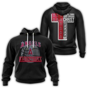Los Angeles Angels I Can Do Christ All Things Through Who Strengthens Me All Over Print Hoodie