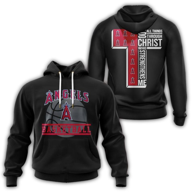 Los Angeles Angels I Can Do Christ All Things Through Who Strengthens Me AOP Hoodie 1