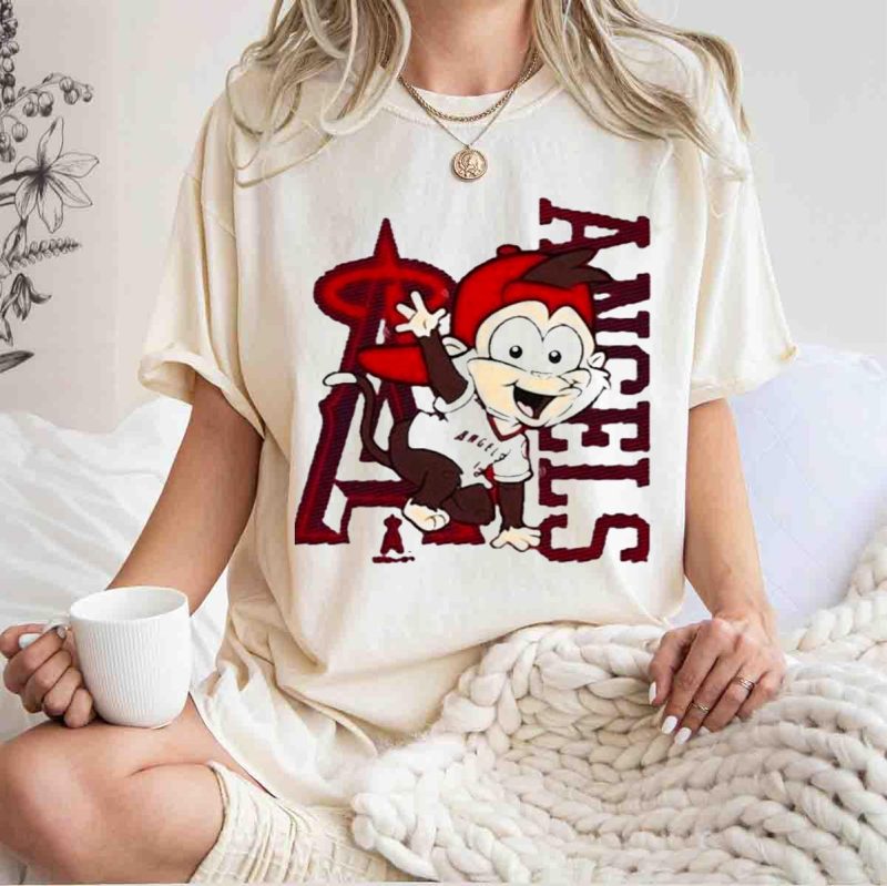 Los Angeles Angels Infant Mascot 20 Cheerful Cartoon Character T Shirt t shirt 1 1