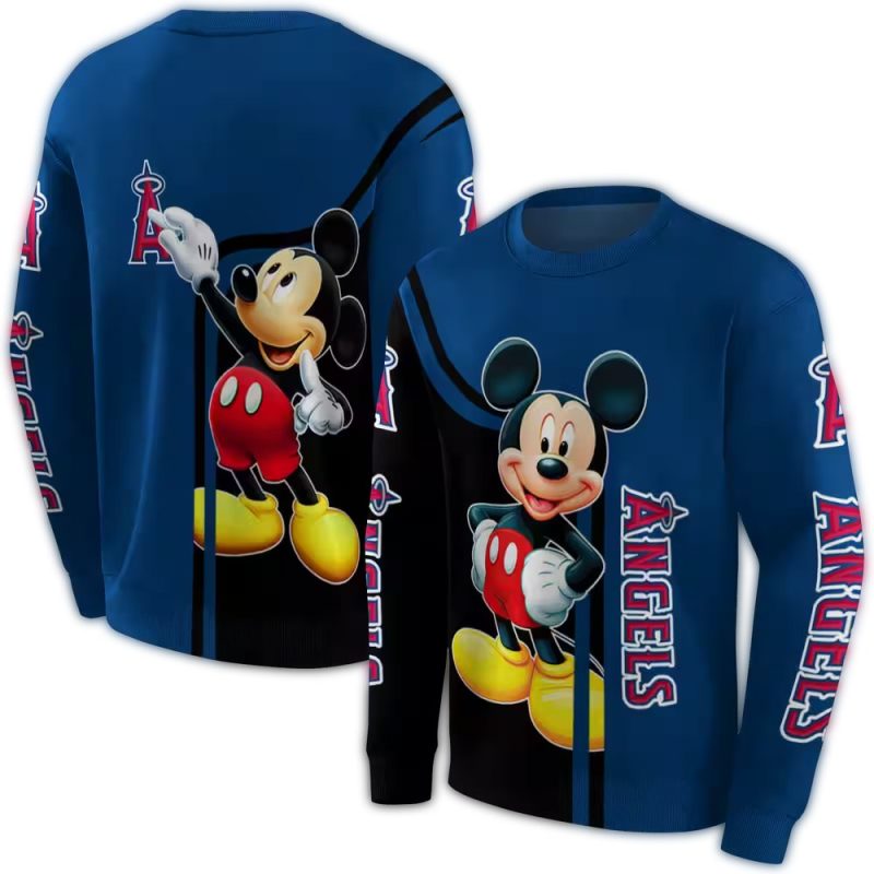 Los Angeles Angels Mickey Mouse AOP Sweatshirt 1