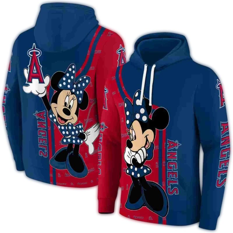 Los Angeles Angels Minnie Mouse AOP Hoodie 1