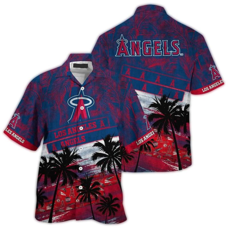 Los Angeles Angels Palm Tree Tropical Hawaiian Shirt 1