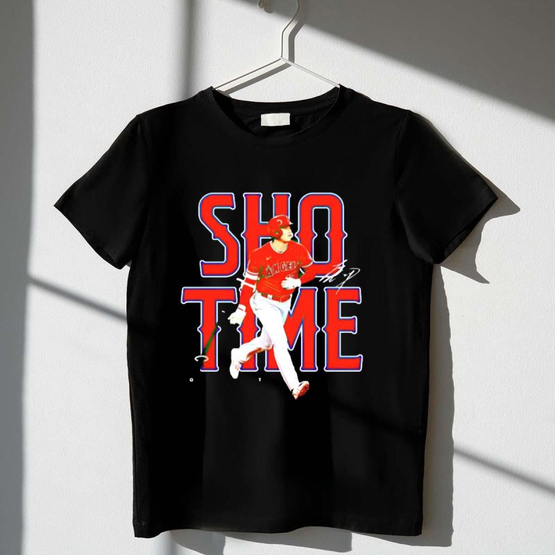 Los Angeles Angels Shohei Ohtani Show Time Bat Flip T Shirt t shirt 1 1