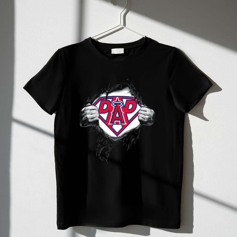 Los Angeles Angels Super Dad Logo in Superman T Shirt t shirt 1 1