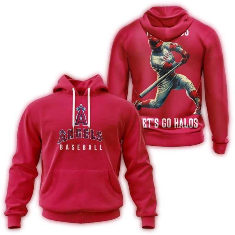 Los Angeles Angels The Halos Lets Go Halos AOP Hoodie 1