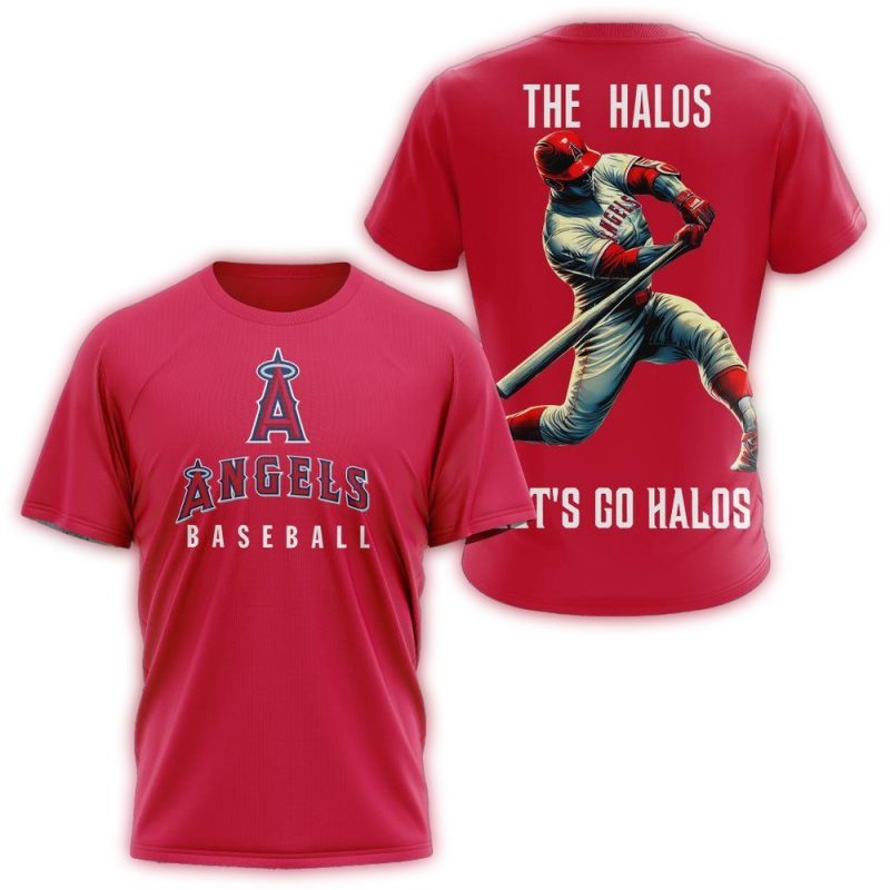 Los Angeles Angels The Halos Lets Go Halos AOP T Shirt 1