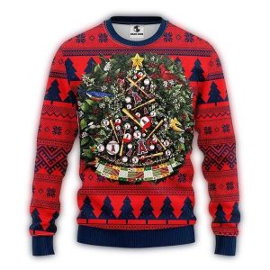 Los Angeles Angels Tree Ball Holiday Sweater For Fans