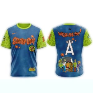 Los Angeles Angels X Scooby Doo All Over Print T Shirt