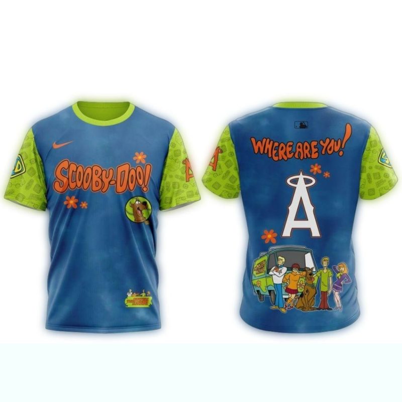 Los Angeles Angels X Scooby Doo AOP T Shirt 1